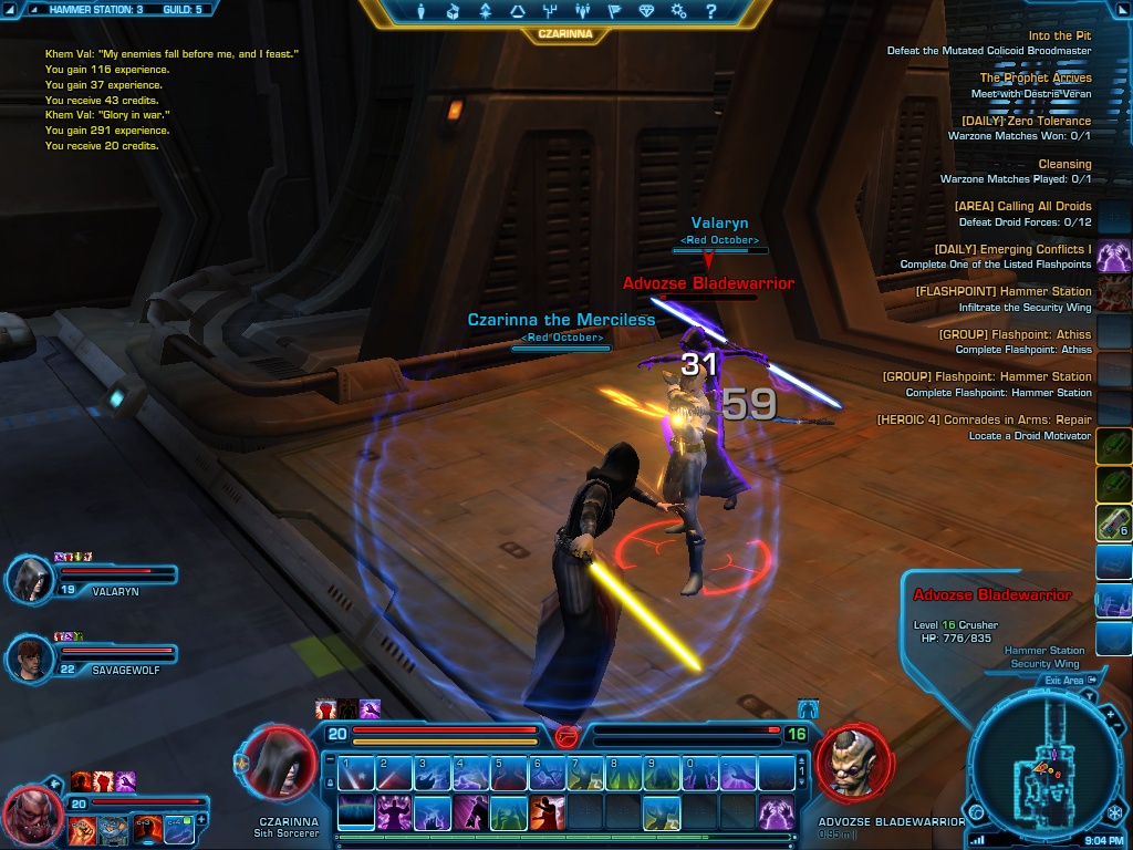 Fun in the Red October SWTOR Guild