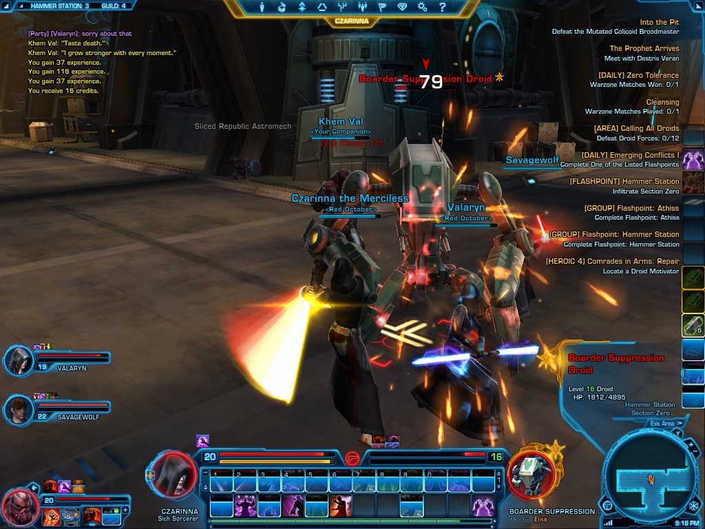 Fun in the Red October SWTOR Guild